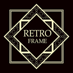 art deco frame