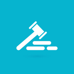 Illustration of business logotype bidding and auction.