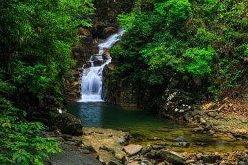 Pliw waterfall, Beautiful waterwall in nationalpark of Chunthaburi province, ThaiLand.