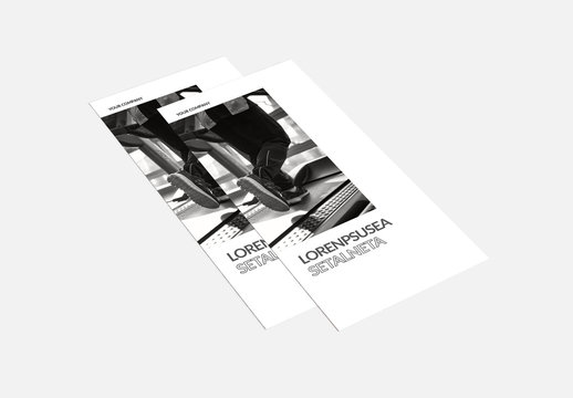 Black and White Brochure Layout