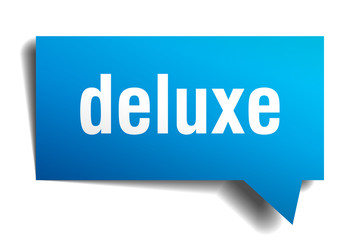 deluxe blue 3d speech bubble