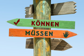 Schild 326 - Können