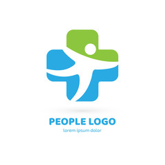 Logo design abstract medical vector template