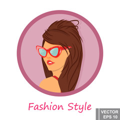Fashionable young girl. sketch. line. Fashionable. For your design.