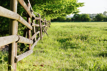 rural   wicker fence