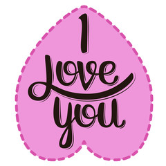 Love You Valentine's Day Word Background