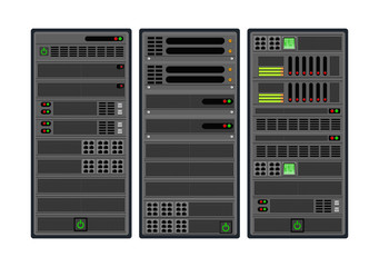 Set of computer server