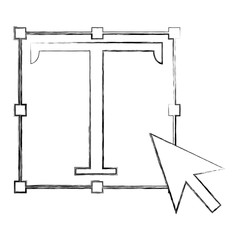 graphic designer drawing tool icon vector illustration sktech