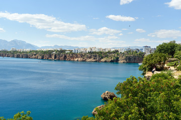 View of Konyaalti district in Antalya. Turkey