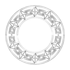 art deco frame vintage ornament abstract motif