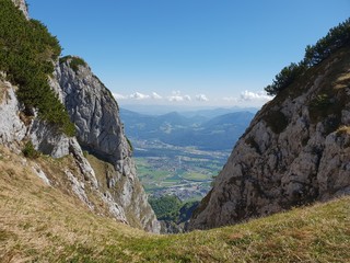 Alpenschlucht Aussicht