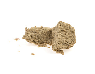 a piece of halva on a white background