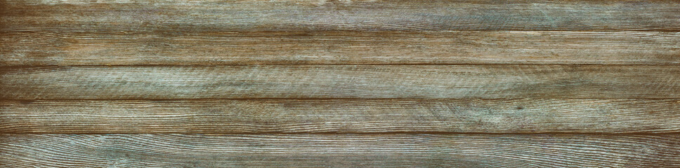 horizontal panoramic retro grunge background of wooden planks