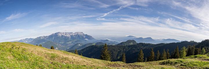 Fototapeta na wymiar Alpen Panorama Berchtesgaden