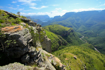 Fototapeta na wymiar Lowveld view along the Blyde River Canyon, Mpumalanga province of South Africa