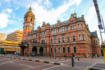 Fototapeta na wymiar Pietermaritzburg City Hall in South Africa : the largest red brick building in the southern hemisphere