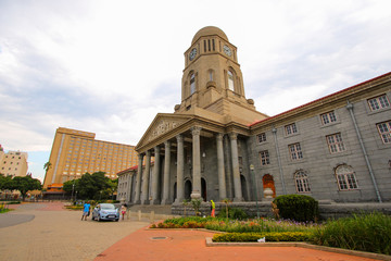 Obraz premium Tshwane City Hall on Pretorius Square, Pretoria, South Africa