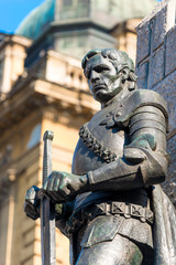 Obraz premium element of the monument Grunwald located in the center of Krakow, Poland