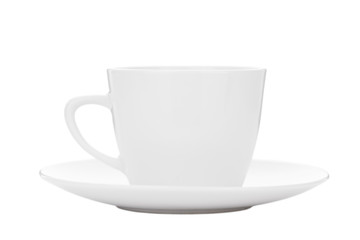 horizontal photo of a white coffee couple isolated
