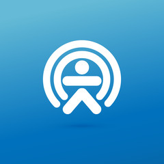 Illustration of business logotype fitness and sport.