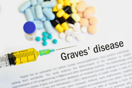Syringe with drugs for Graves’ disease treatment