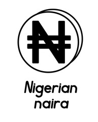 coin with nigerian naira sign