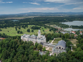 Fototapeta premium bohemian castle Hluboka nad Vltavou, Czech Republic