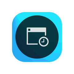 Obraz premium Creative App Button