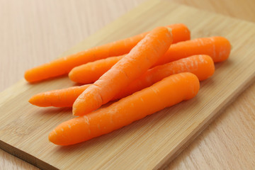 Group of piled carrots