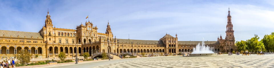 Naklejka na ściany i meble Plaza de España, Sevilla
