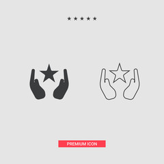 Islamic Fill And Line Art Icons Set. Ramadan Kareem Vector Icons.