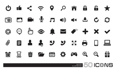 Communication, Internet, Mail, Technology, Vector, Illustration - Icons