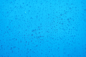 beautiful blue water drops background 