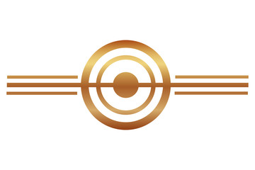 border ornate gold decoration vintage vector illustration