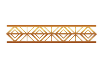 border ornate gold decoration vintage vector illustration