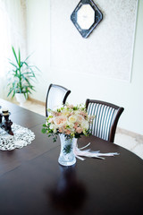 Big wedding bouquet for bride