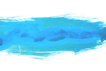blue multilayer strip of watercolor. ready design for postcards, banners, web.