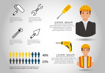 Illustrated Construction Infographic