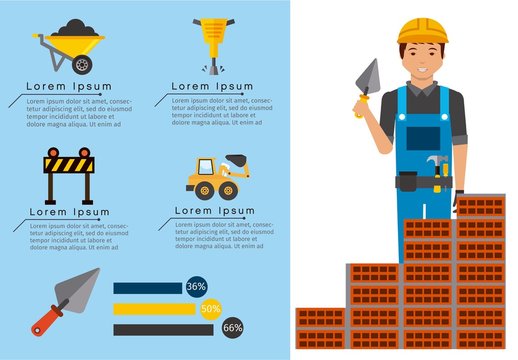 Illustrated Construction Infographic