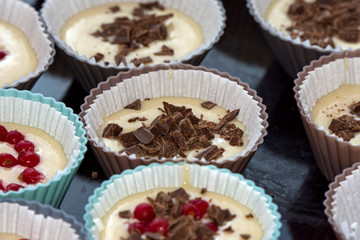 cups for muffins, home-made muffin
