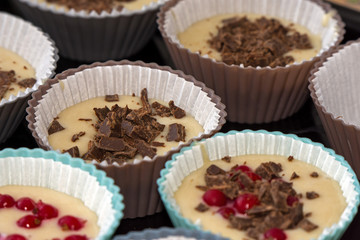 cups for muffins, home-made muffin