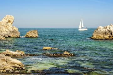 Barca a vela al Parco del Conero, Ancona