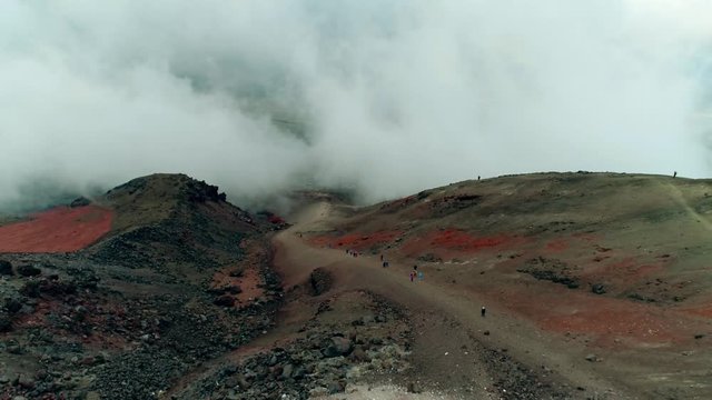 Cotopaxi Volcano, Ecuador erupting on the 11th of September 2015. The Rio Pita ravine in foreground.