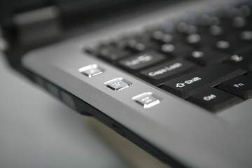 Obraz premium Computer keyboard keys closeup,
