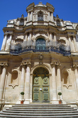 Obraz premium Saint Bartolomeo, baroque church in Scicli, Sicily