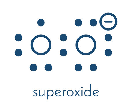 Superoxide free radical. Skeletal formula.