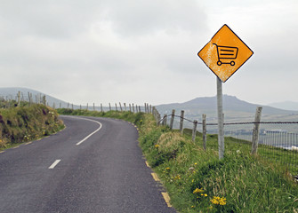 Yellow warning sign - unknown customer journey