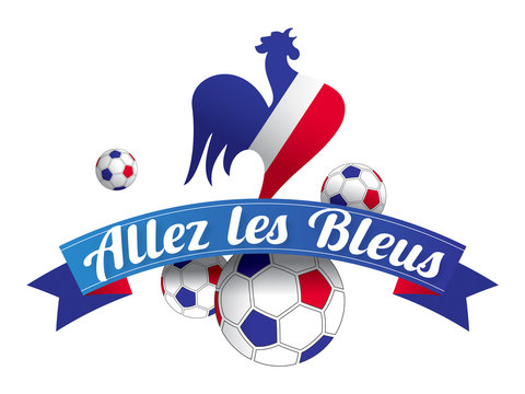 Match Des Bleus Football Clipart