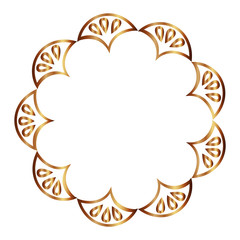 beauty scroll antique ornament style vector illustration neon design