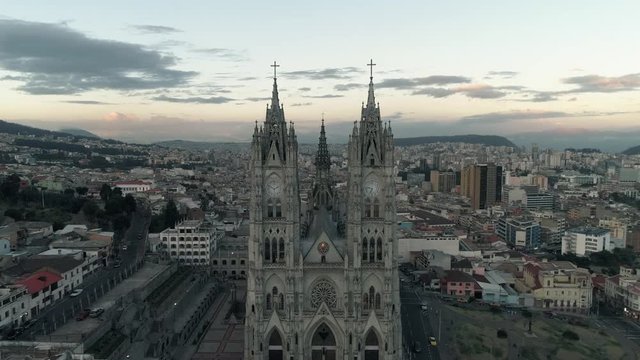 View of the city and basilica